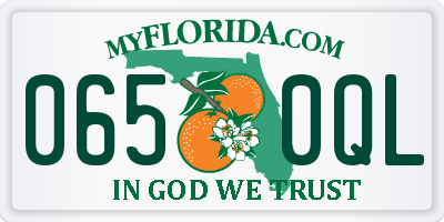 FL license plate 0650QL