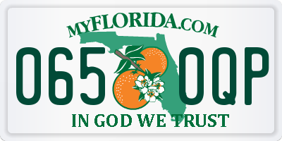 FL license plate 0650QP