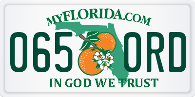 FL license plate 0650RD