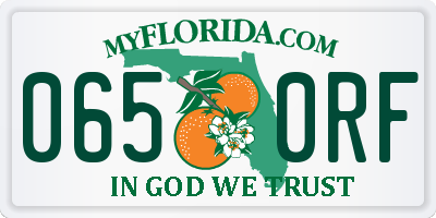 FL license plate 0650RF