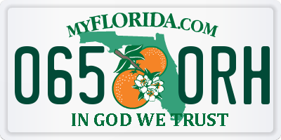FL license plate 0650RH