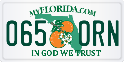 FL license plate 0650RN