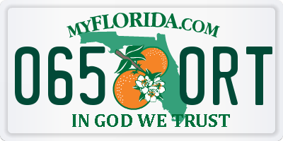 FL license plate 0650RT