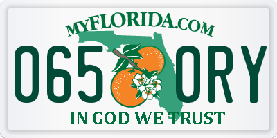 FL license plate 0650RY