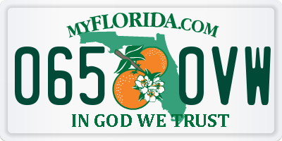 FL license plate 0650VW