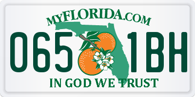 FL license plate 0651BH