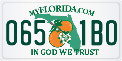 FL license plate 0651BO