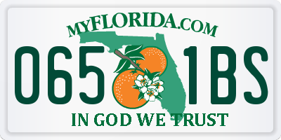 FL license plate 0651BS