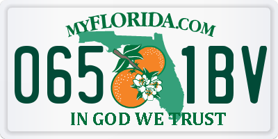 FL license plate 0651BV