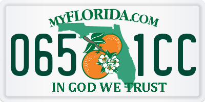 FL license plate 0651CC