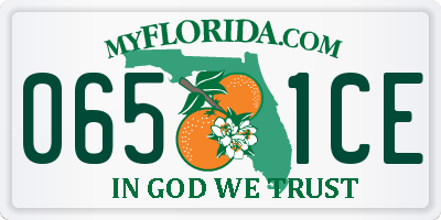 FL license plate 0651CE