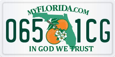 FL license plate 0651CG