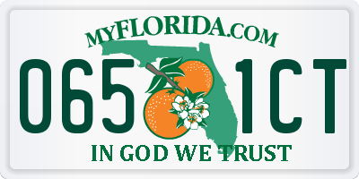 FL license plate 0651CT