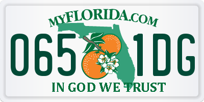 FL license plate 0651DG