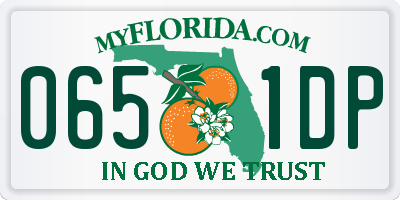 FL license plate 0651DP