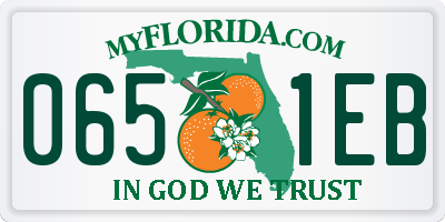 FL license plate 0651EB