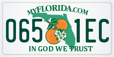 FL license plate 0651EC
