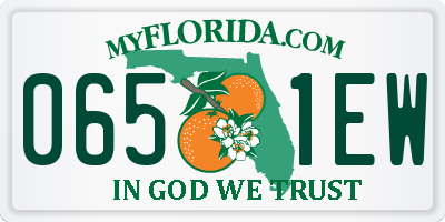 FL license plate 0651EW