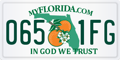 FL license plate 0651FG
