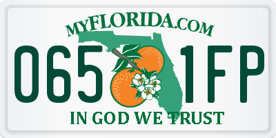 FL license plate 0651FP