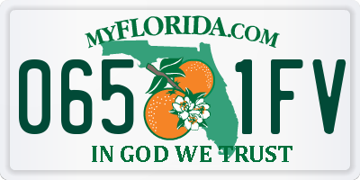 FL license plate 0651FV