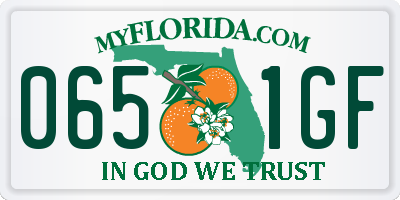 FL license plate 0651GF
