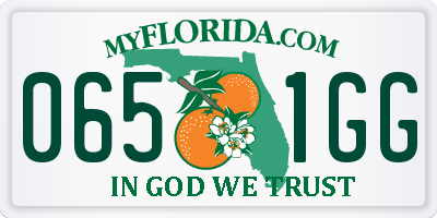 FL license plate 0651GG