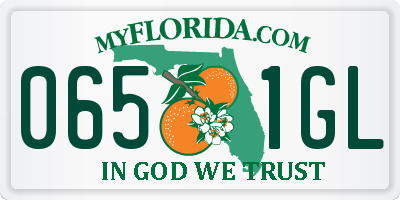 FL license plate 0651GL