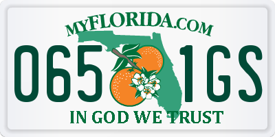FL license plate 0651GS
