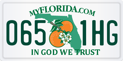 FL license plate 0651HG