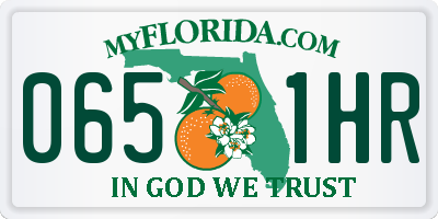 FL license plate 0651HR