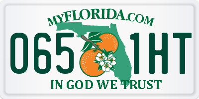 FL license plate 0651HT