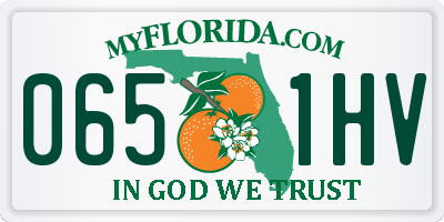 FL license plate 0651HV