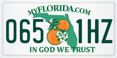 FL license plate 0651HZ