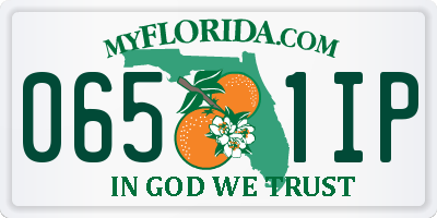 FL license plate 0651IP