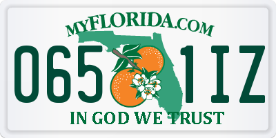 FL license plate 0651IZ