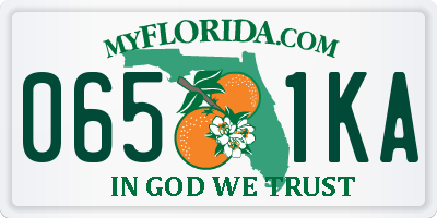 FL license plate 0651KA