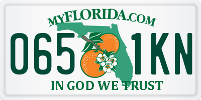 FL license plate 0651KN