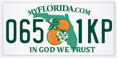FL license plate 0651KP