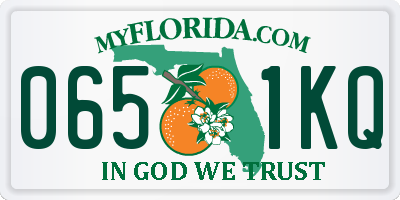 FL license plate 0651KQ