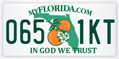 FL license plate 0651KT
