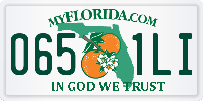 FL license plate 0651LI
