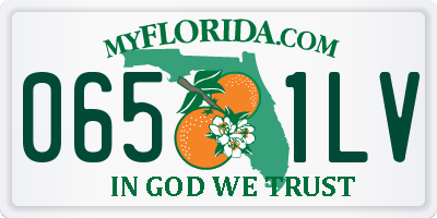 FL license plate 0651LV