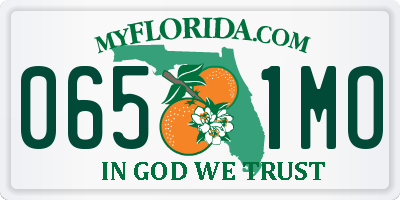 FL license plate 0651MO