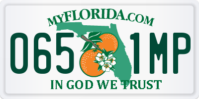 FL license plate 0651MP