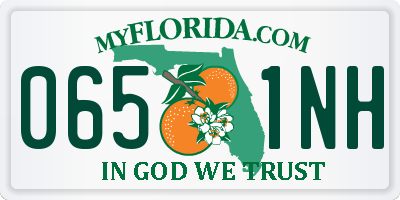 FL license plate 0651NH