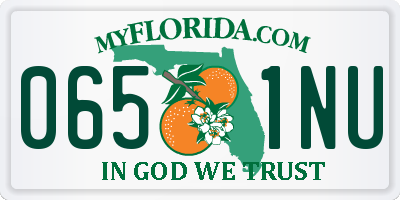 FL license plate 0651NU