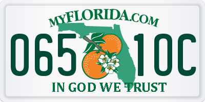 FL license plate 0651OC