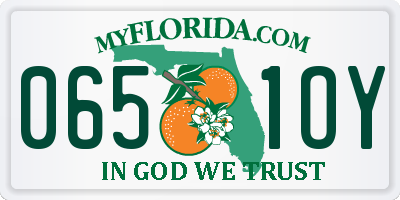 FL license plate 0651OY