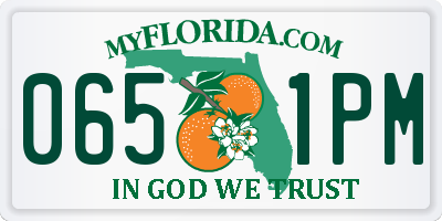 FL license plate 0651PM